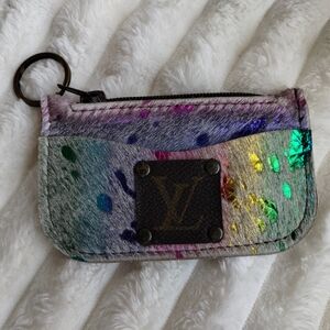 Keep It Gypsy Small Wallet With Upcycled LV Accent